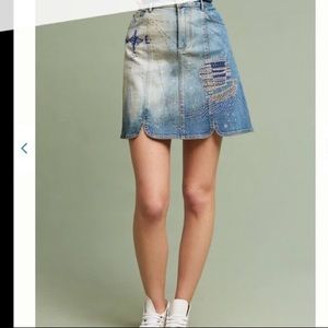 NWOT Anthropolgie denim skirt